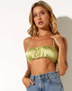 Immagine di Arona Bralet Top in raso verde nilo