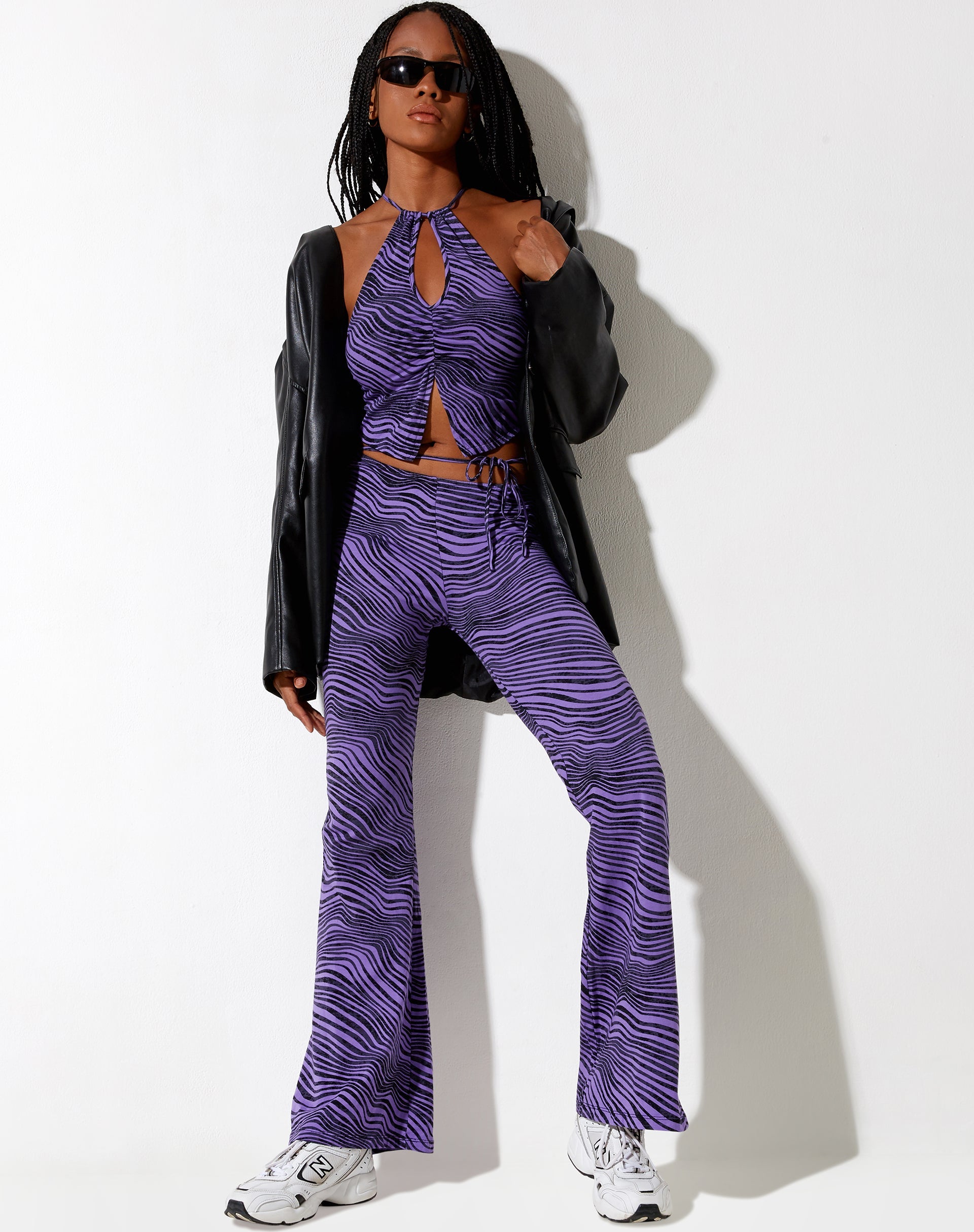 Immagine di Asmi Crop Top in Desert Terrain Purple