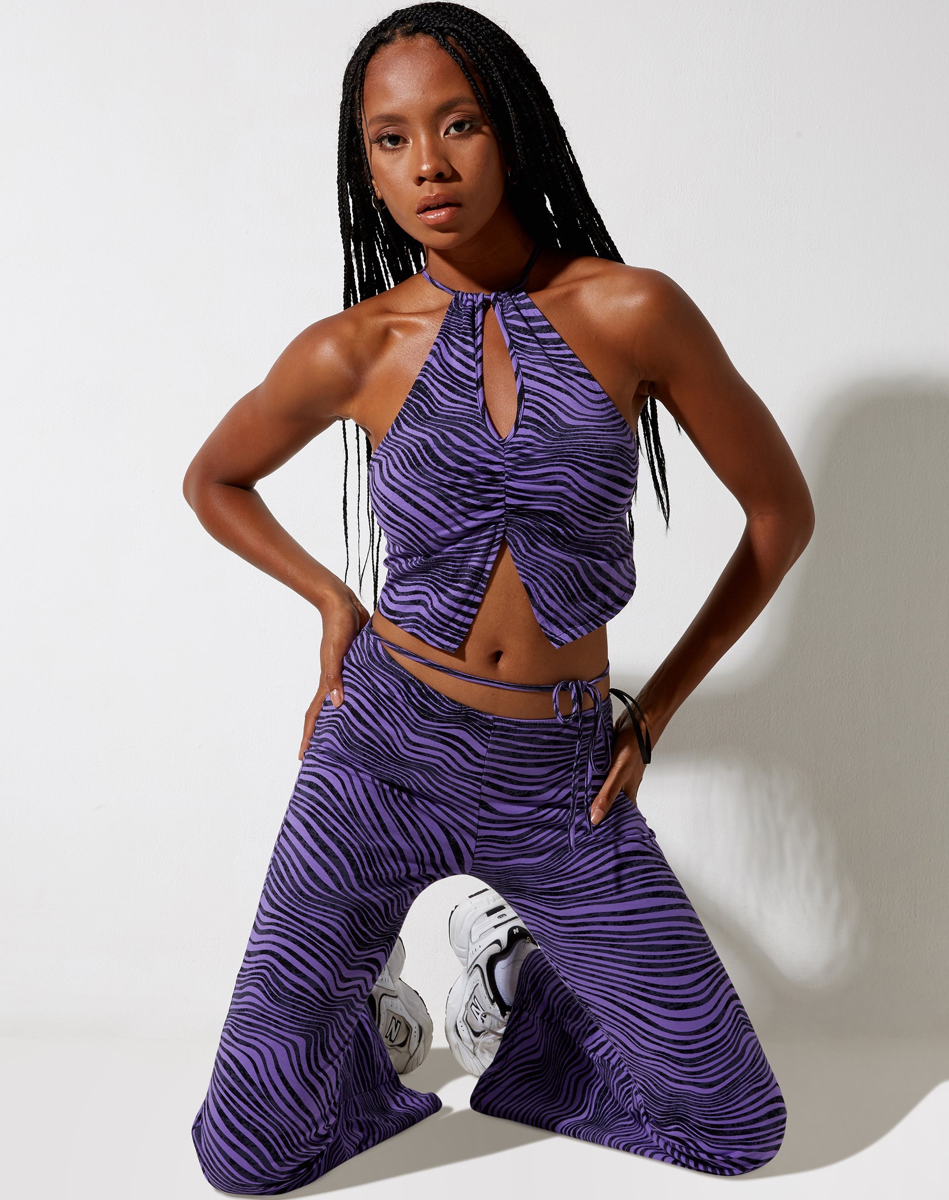 Immagine di Asmi Crop Top in Desert Terrain Purple