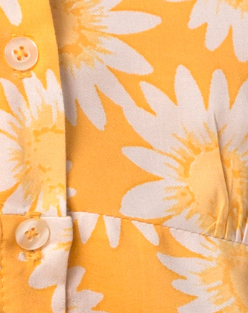 Immagine di Auvaly Slip Dress in giallo floreale sunkissed