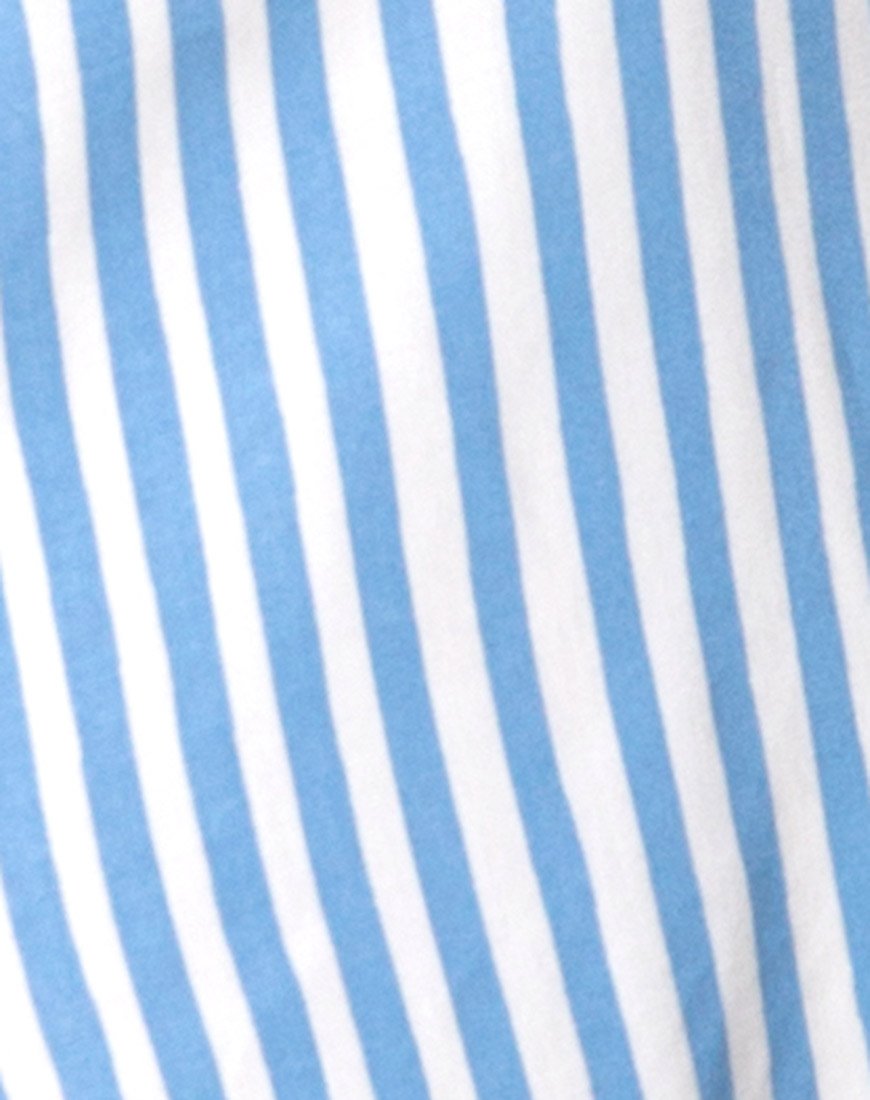 Immagine di Auvaly Slip Dress in Basic Stripe Blu e Bianco