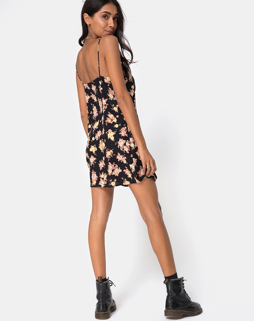 Immagine di Auvaly Slip Dress in Rosa Antico Nero