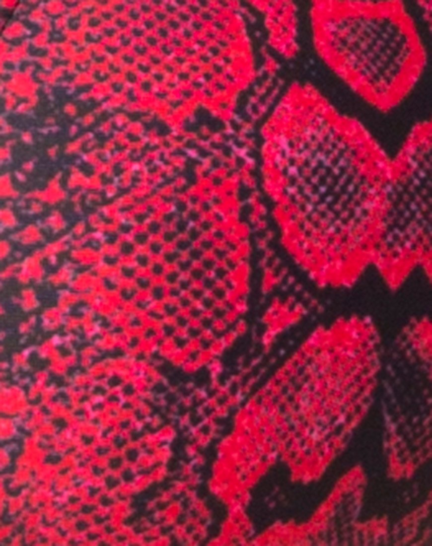 Immagine di Ava Bikini Top in Red Snake
