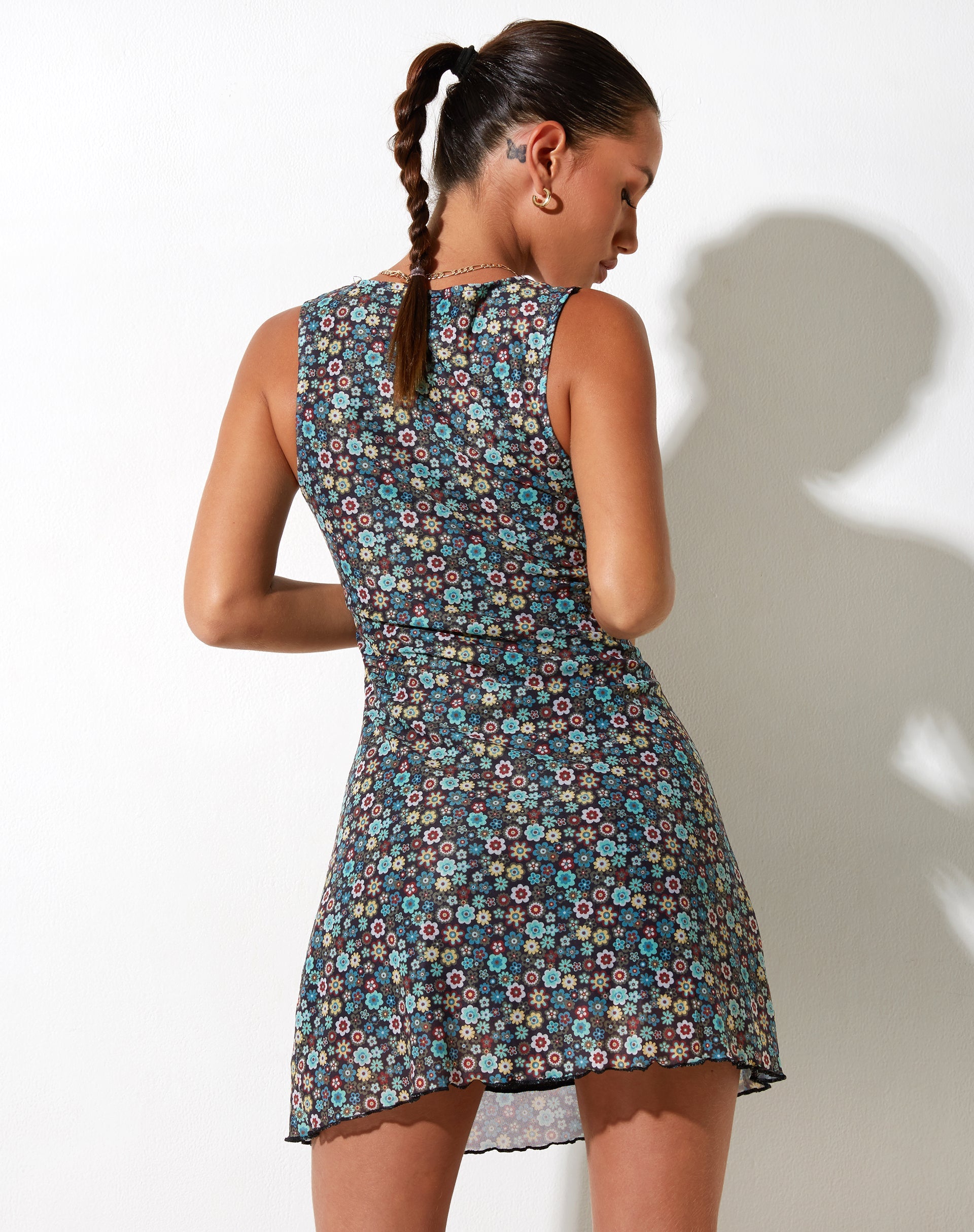 immagine di Avalie Mini Dress in Folk Floral