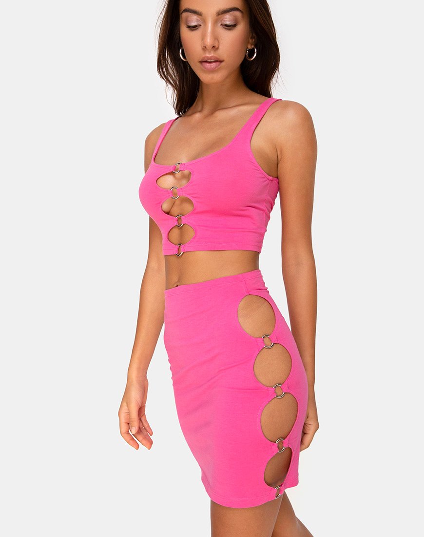 Gonna Avelino in rosa anni '80
