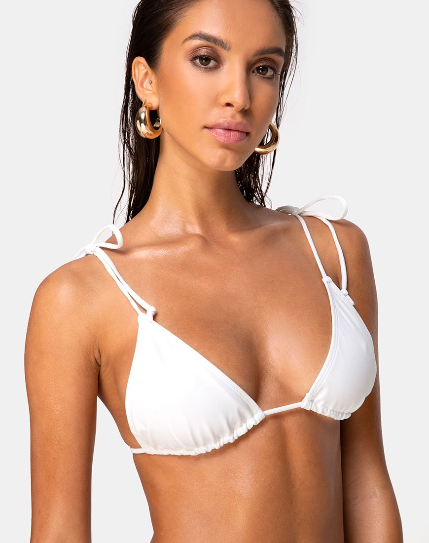 Top bikini Avella in avorio