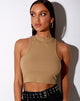 Immagine di Azura Crop Top in Rib Camel