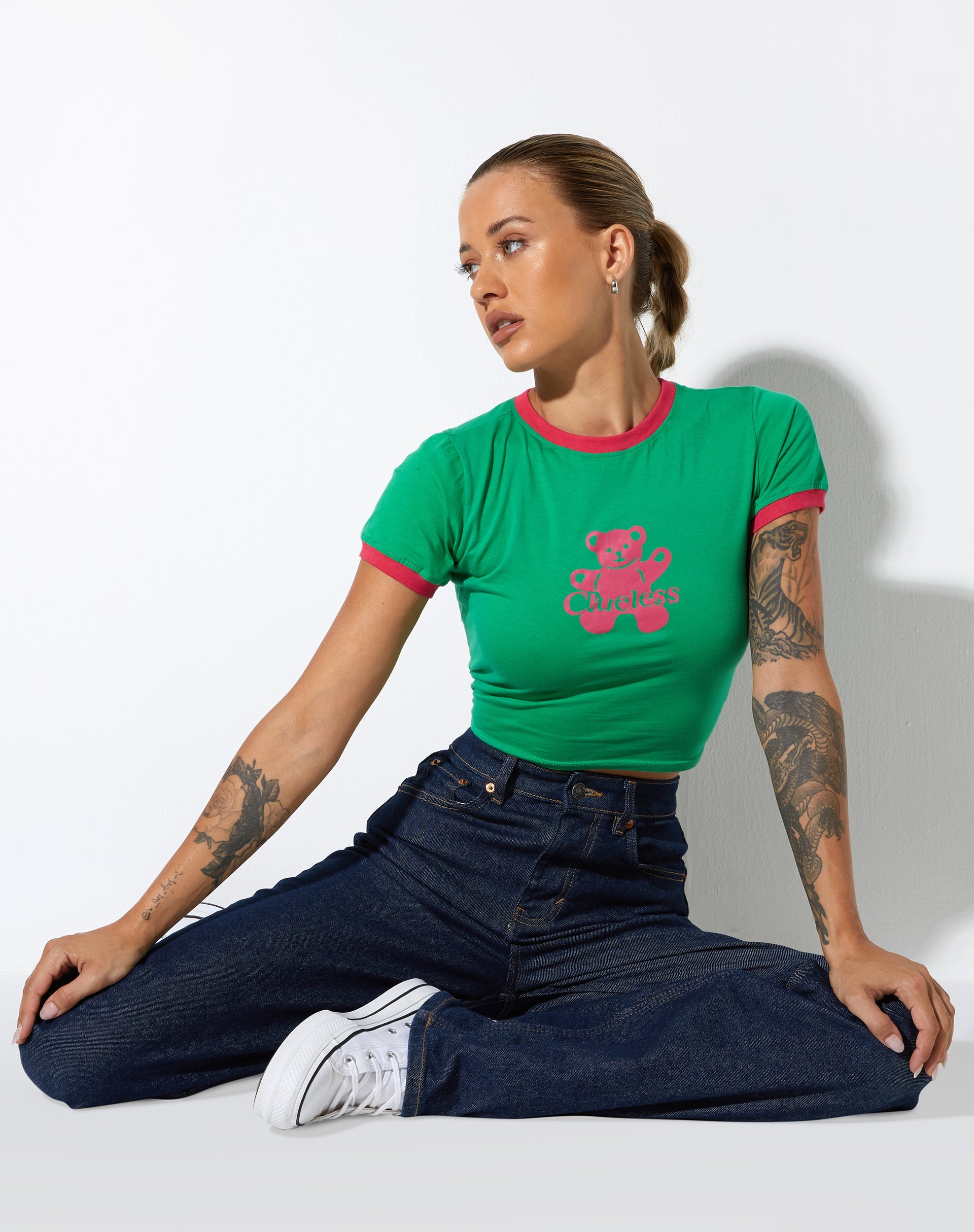 immagine di Babe Tee in divertente verde Teddy Cuddle