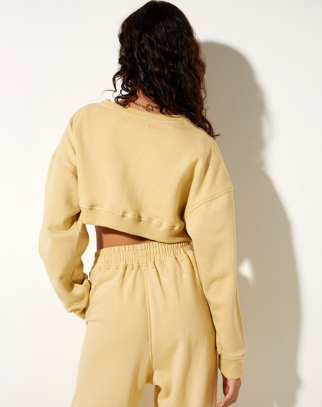 Felpa Bacel Cropped in Custard M Embro