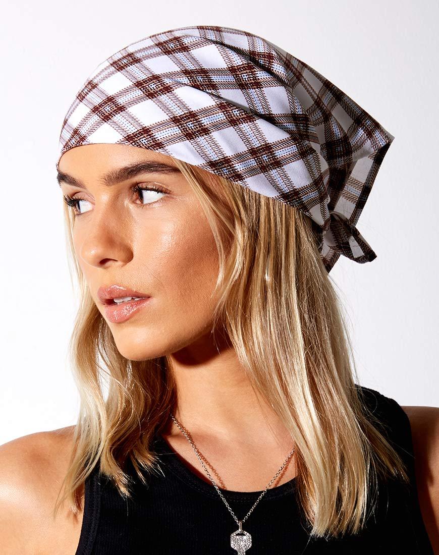 Immagine di Bandana in Scacco Matto Marrone