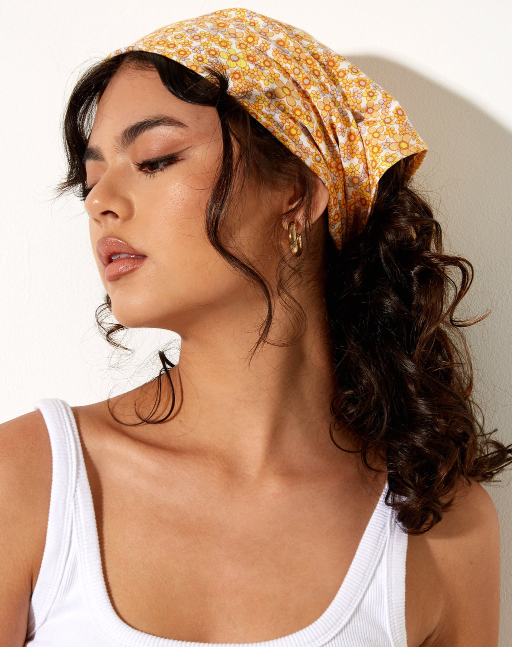 Bandana in fiore giallo