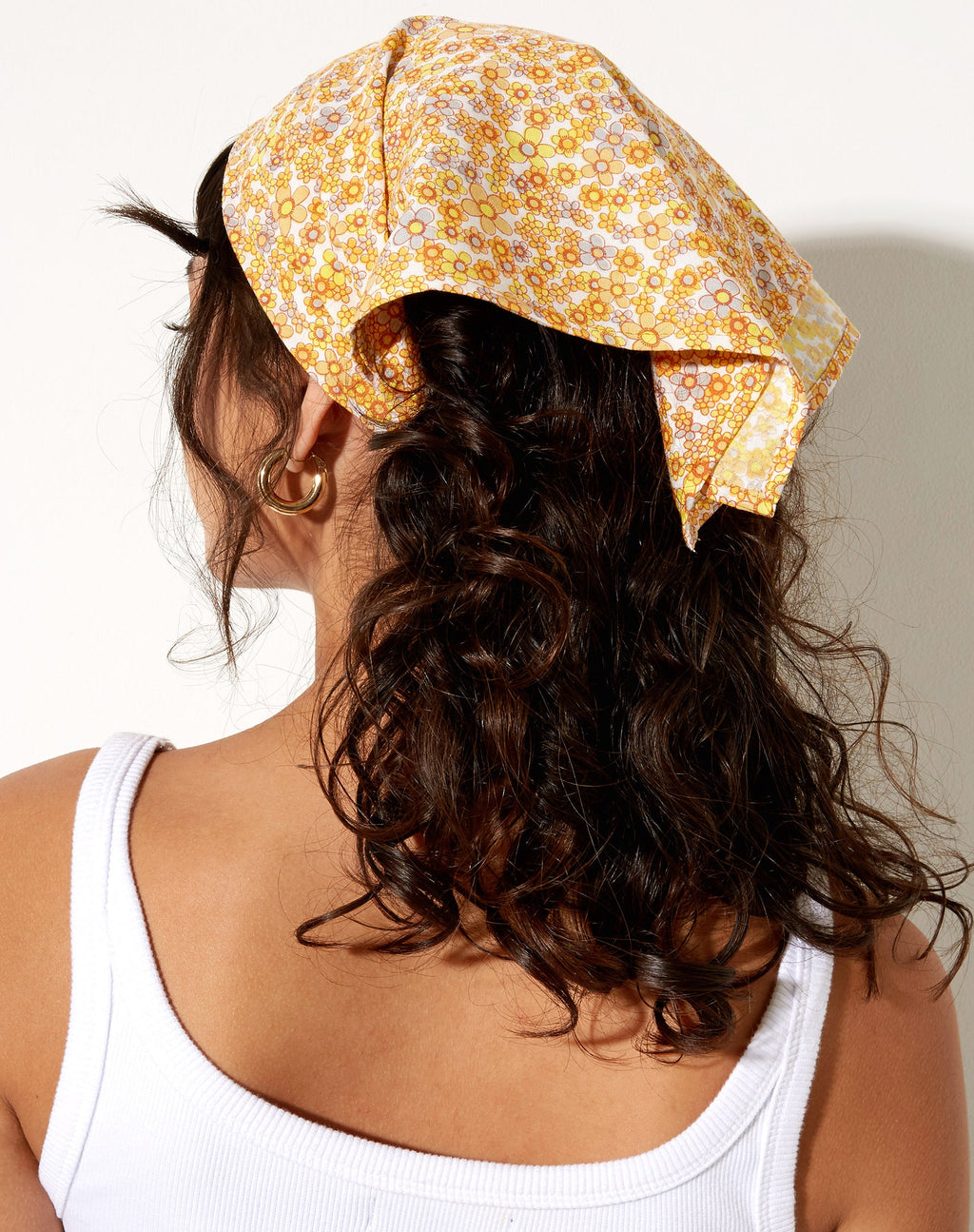Bandana in fiore giallo