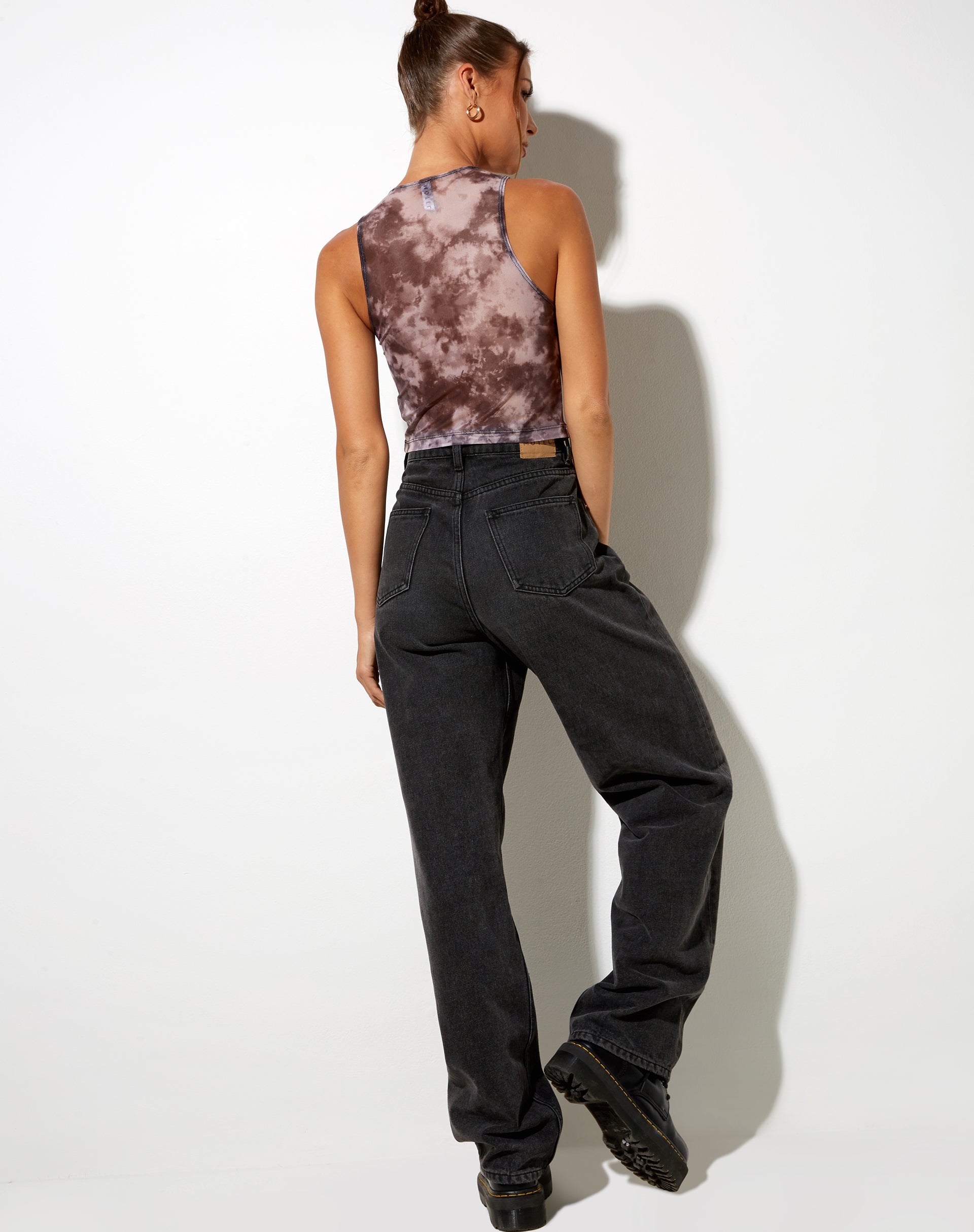 Immagine di Barika Top in Mesh Smoke Nero Grigio