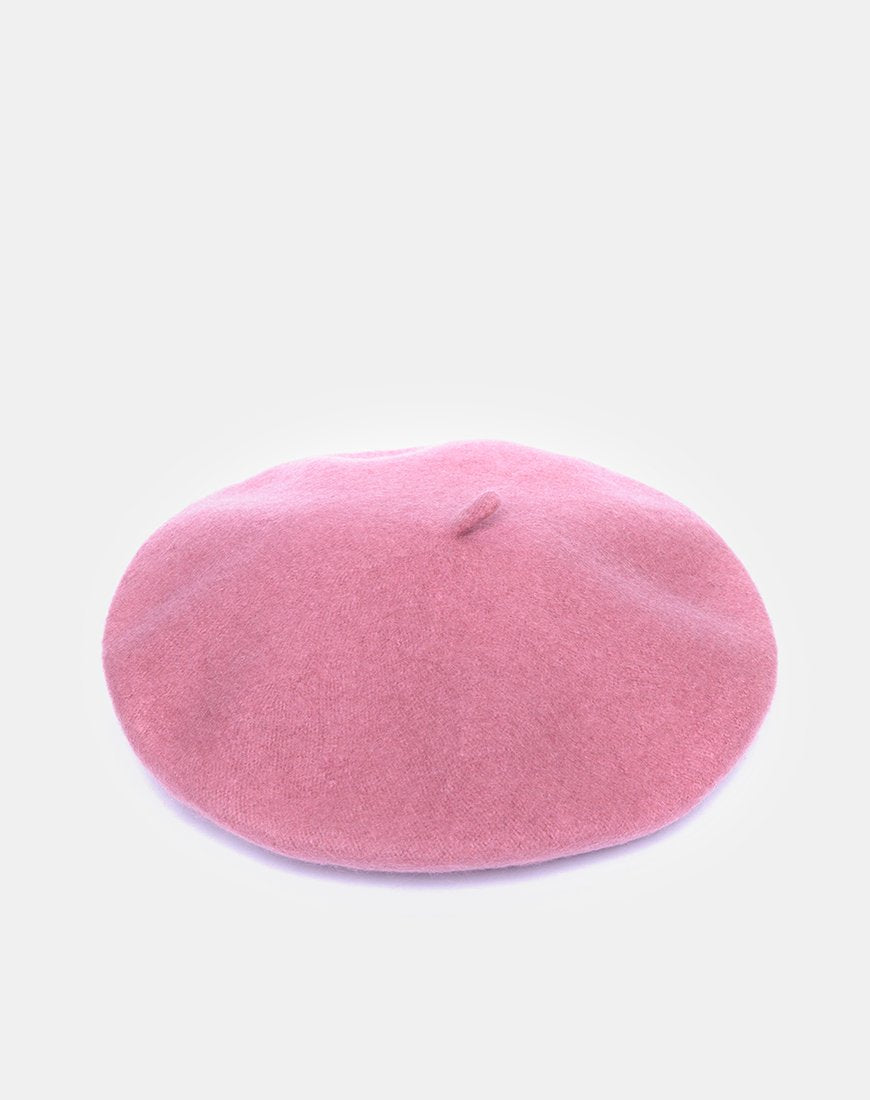 Immagine di Berretto in lana rosa scuro