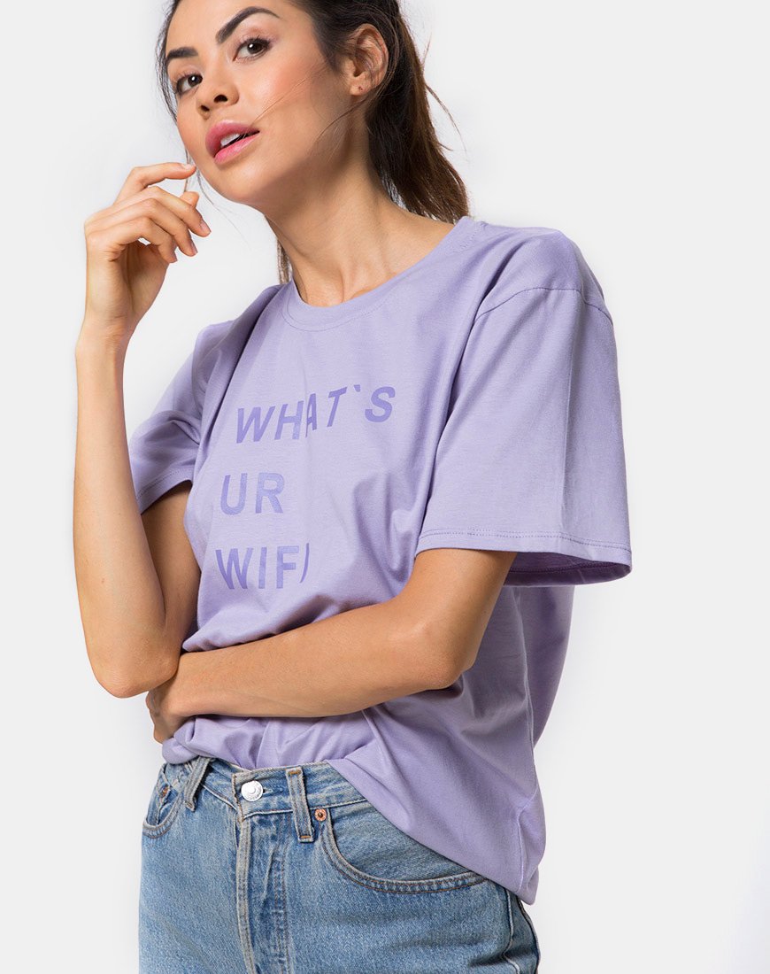 Maglietta basic oversize in What's Ur Wifi