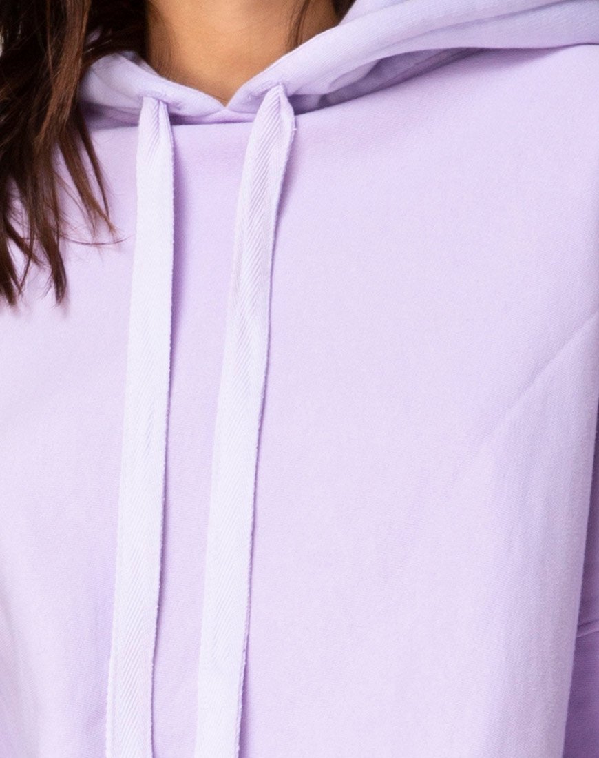 Immagine di Felpa con cappuccio oversize in lilla All Of My Bones