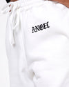 Bianco con ricamo "Angelo" Nero