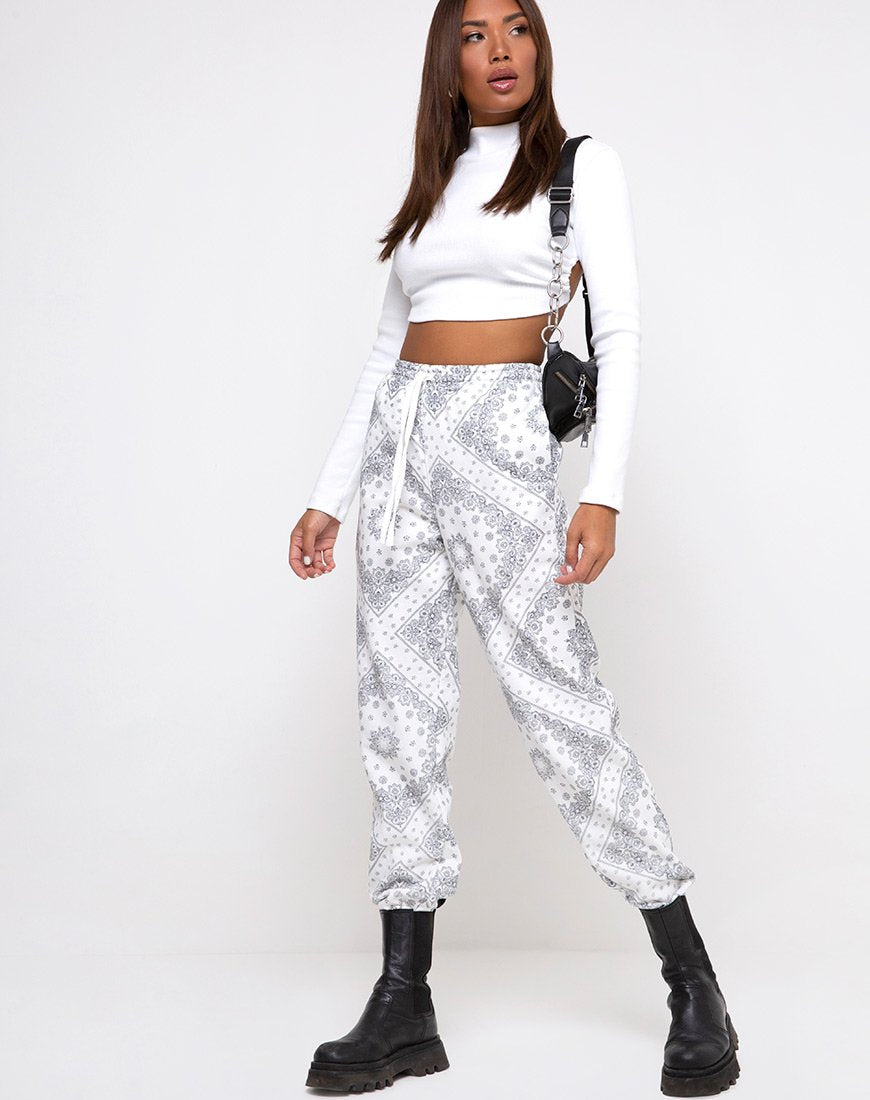 Immagine di Basta Jogger in Bandana Ecru Placement