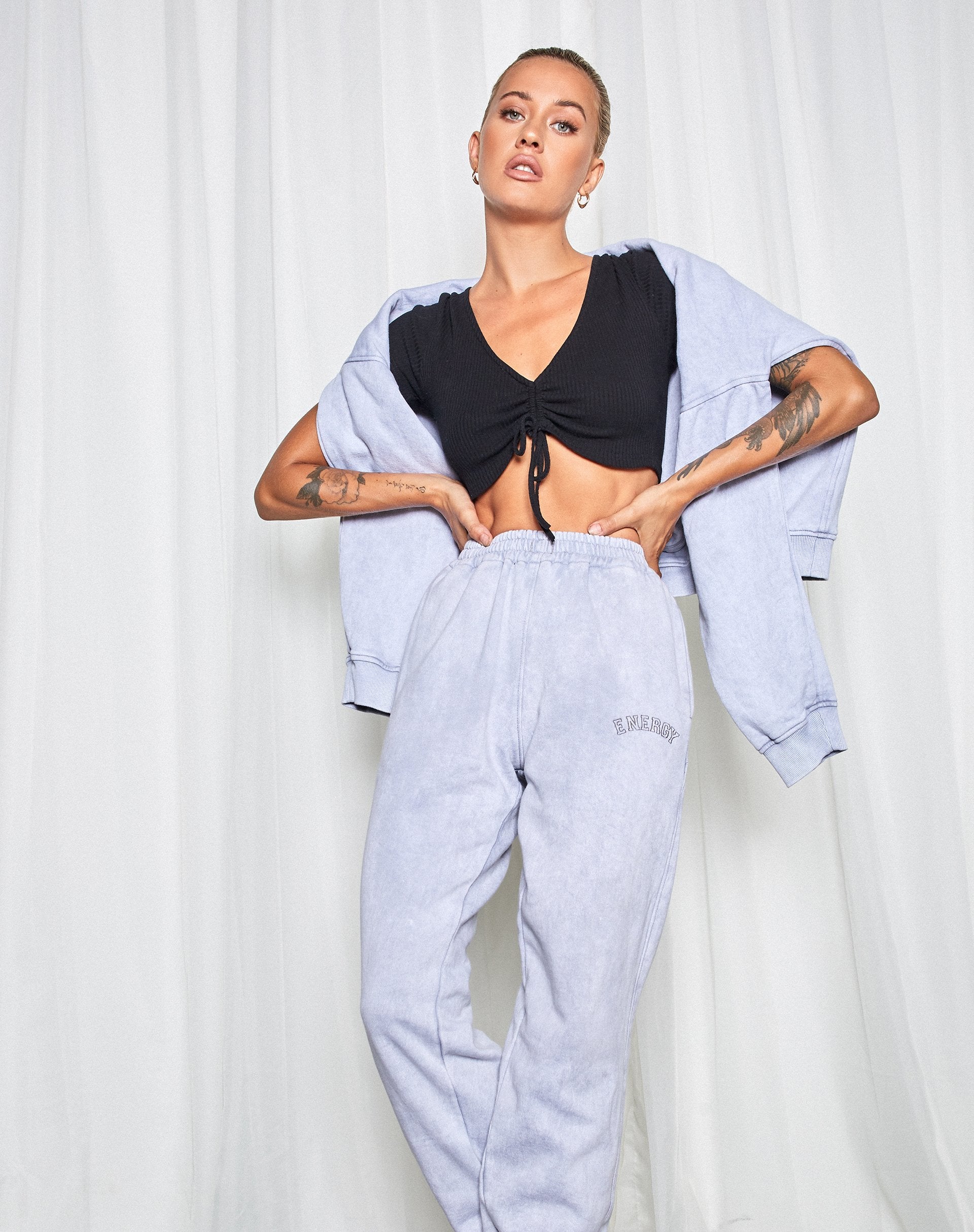 Immagine di Basta Jogger in Silver Wash Energy Embro