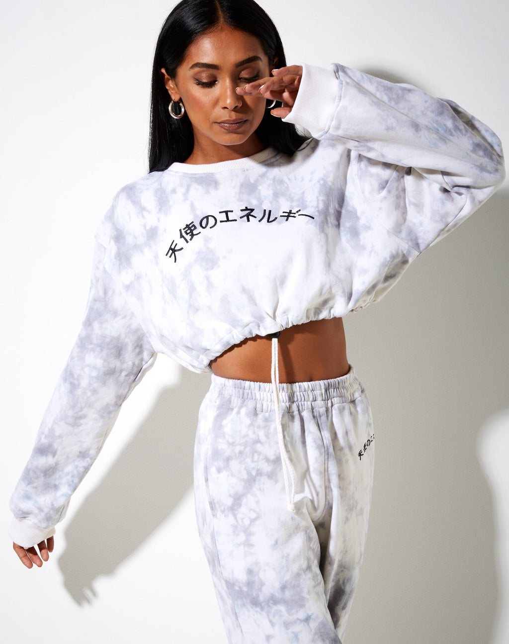Maglione Markey in grigio Tie Dye Angel Energy Embro