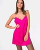 Immagine di Batista Slip Dress in raso fucsia rosa