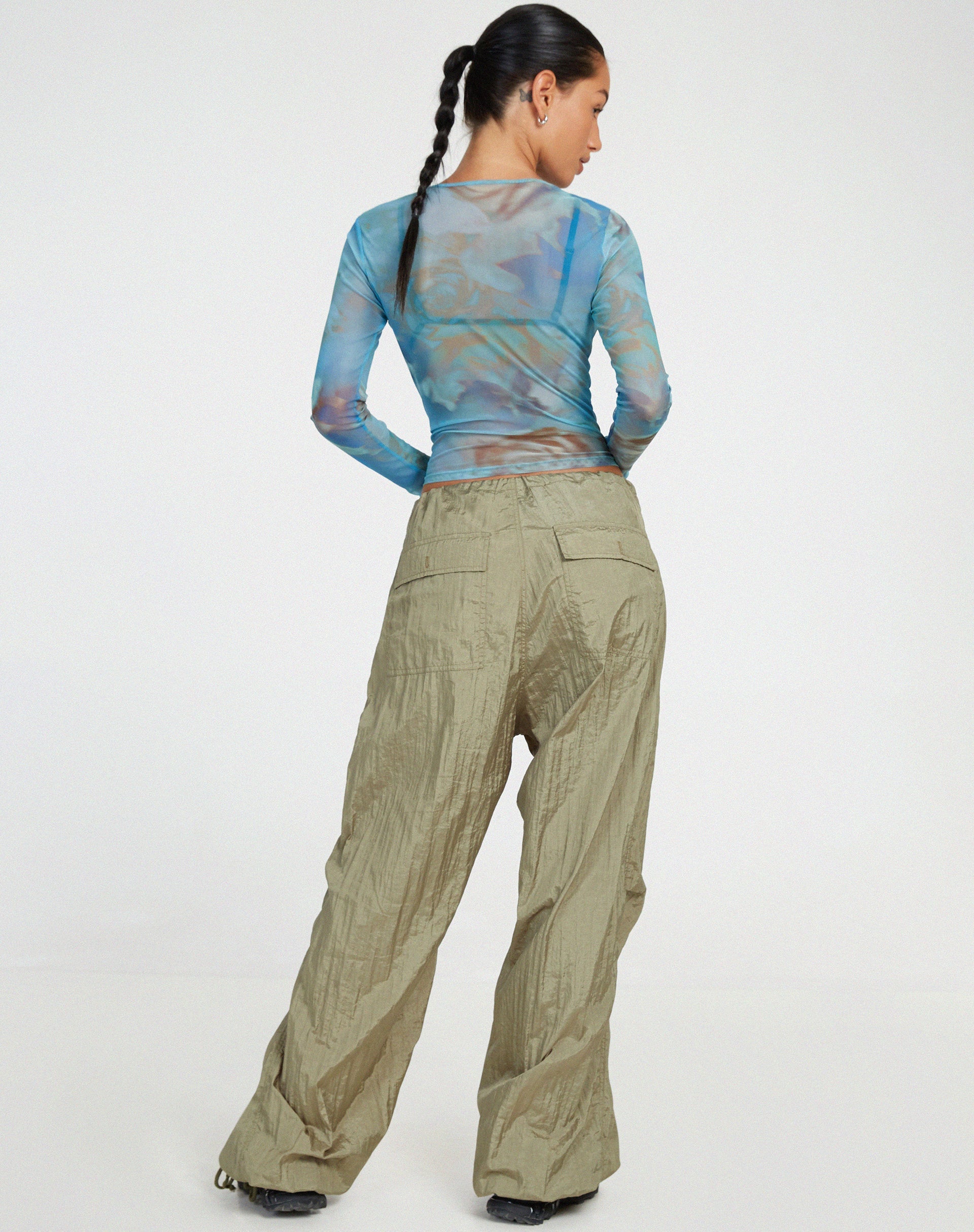 immagine di Elijah Crop Top in Digi Petal Blue