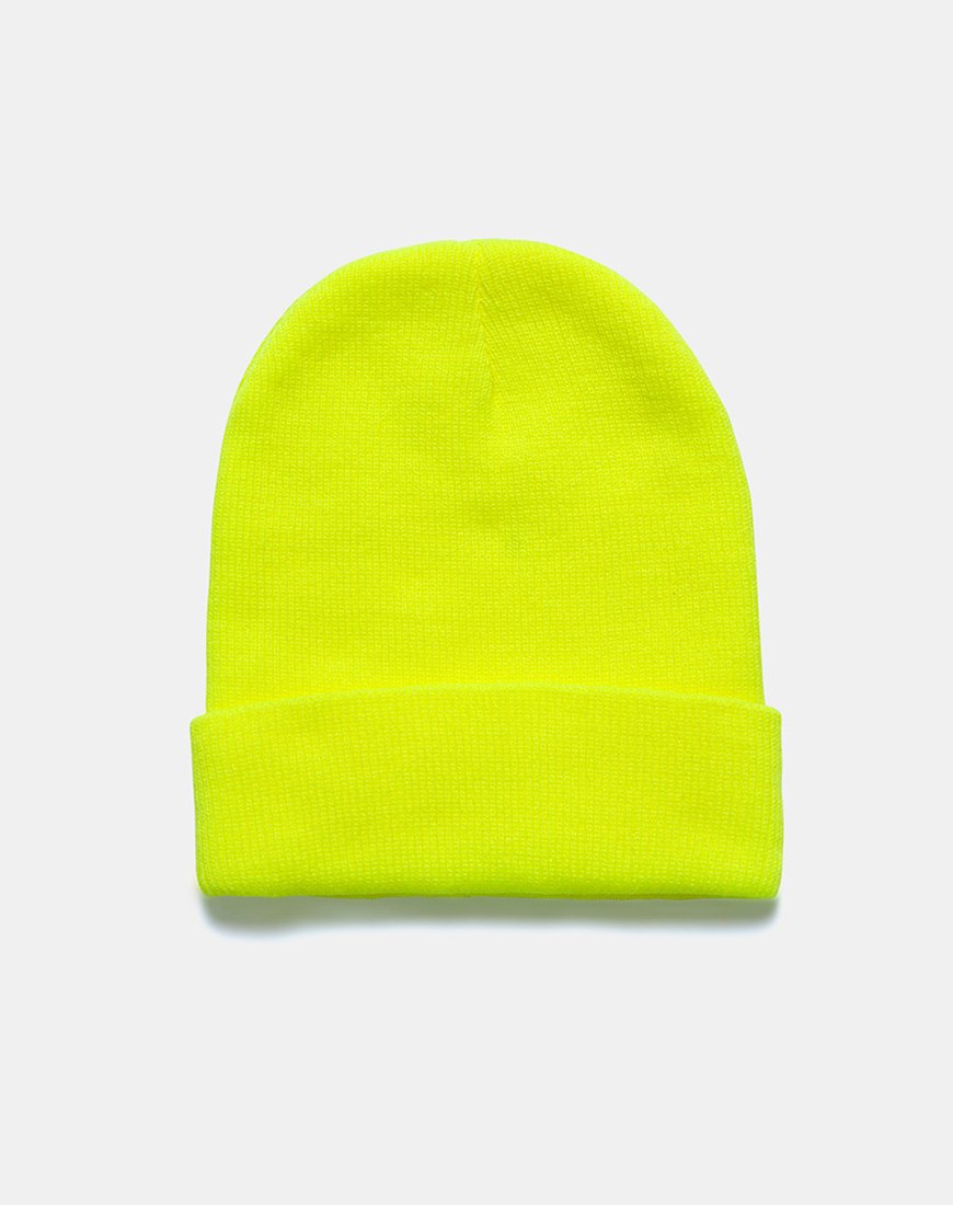 Immagine del cappello Beanie in giallo evidenziatore