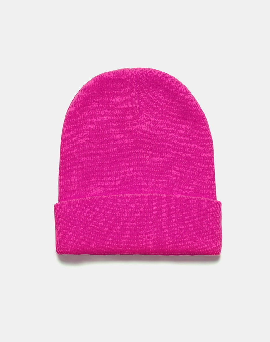 Immagine del cappello Beanie in rosa caldo