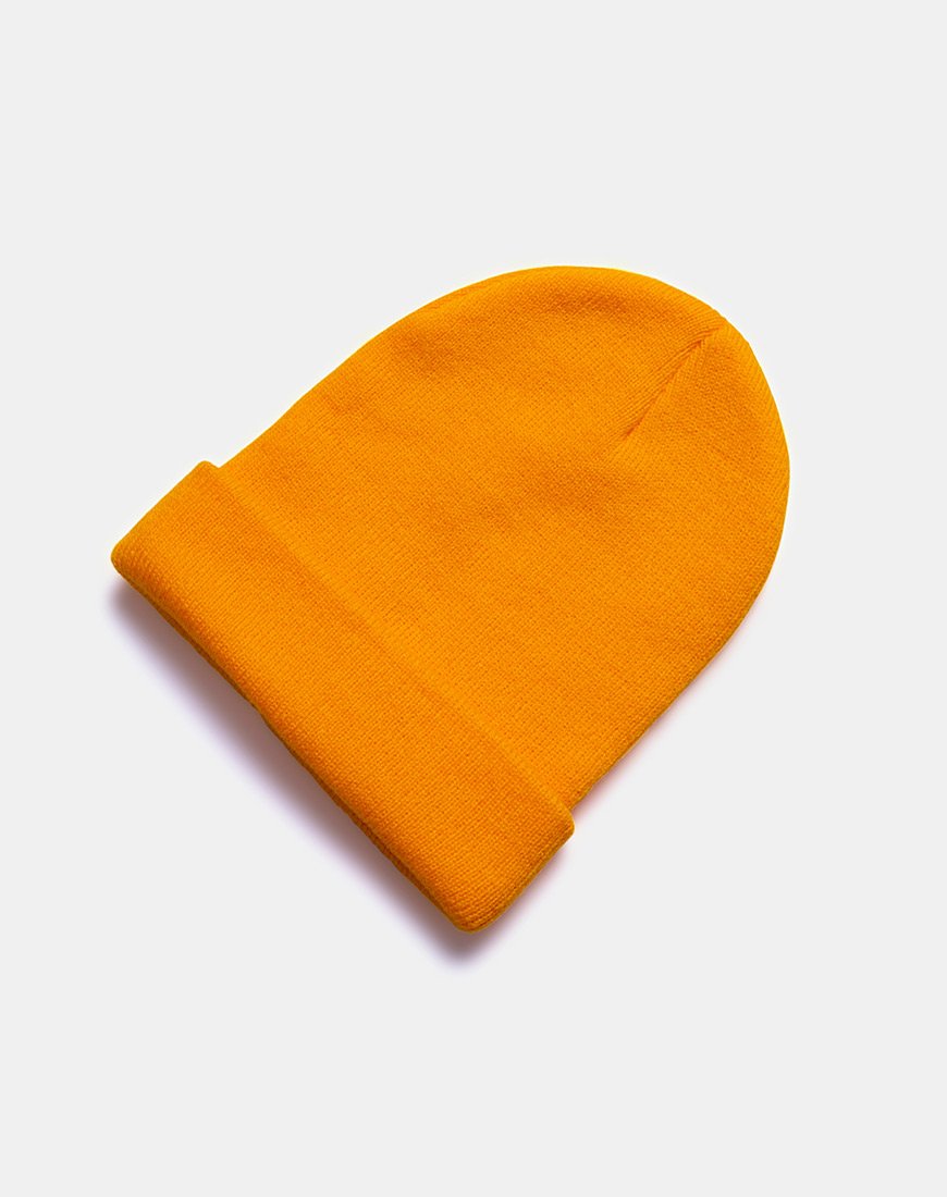 Immagine del cappello Beanie in arancione acido