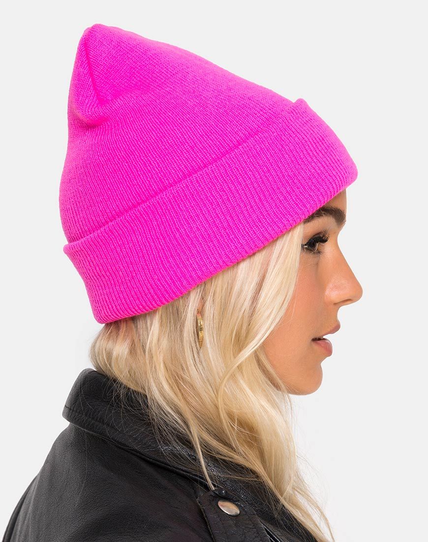 Cappello a berretto in rosa caldo
