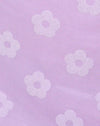 Maglia lilla Margherita Bianco Flock