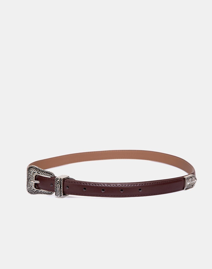 Immagine della cintura occidentale vintage marrone