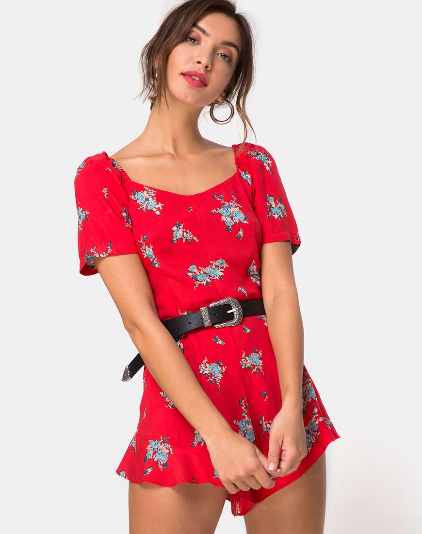 Immagine di Bersho Playsuit in Soi Rose Red