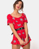 Immagine di Bersho Playsuit in Soi Rose Red