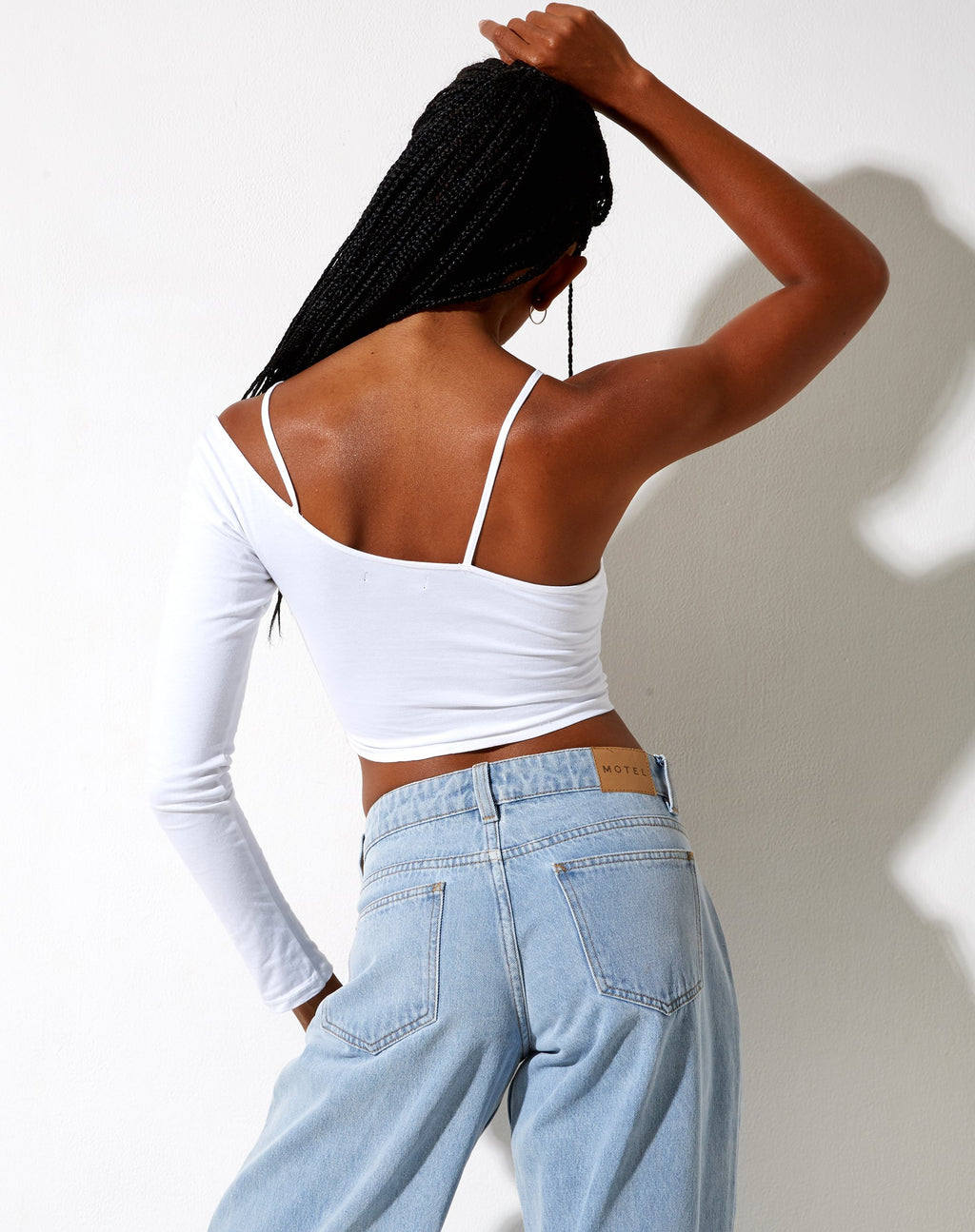 Crop Top Biase in bianco