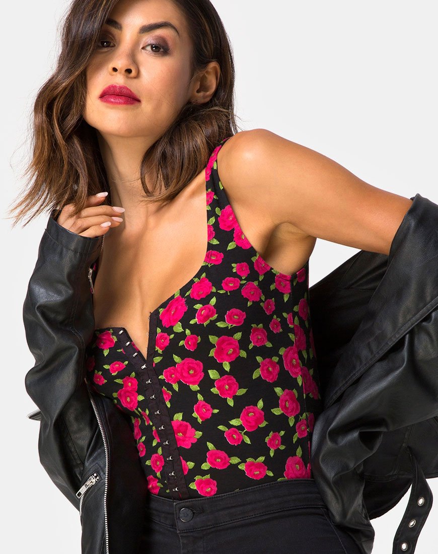 Immagine di Bida Bodice in Red Bloom