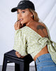 Immagine di Bija Crop Top in schiuma di menta botanica