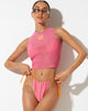 immagine della canotta Bika in Pink Terry Hibiscus