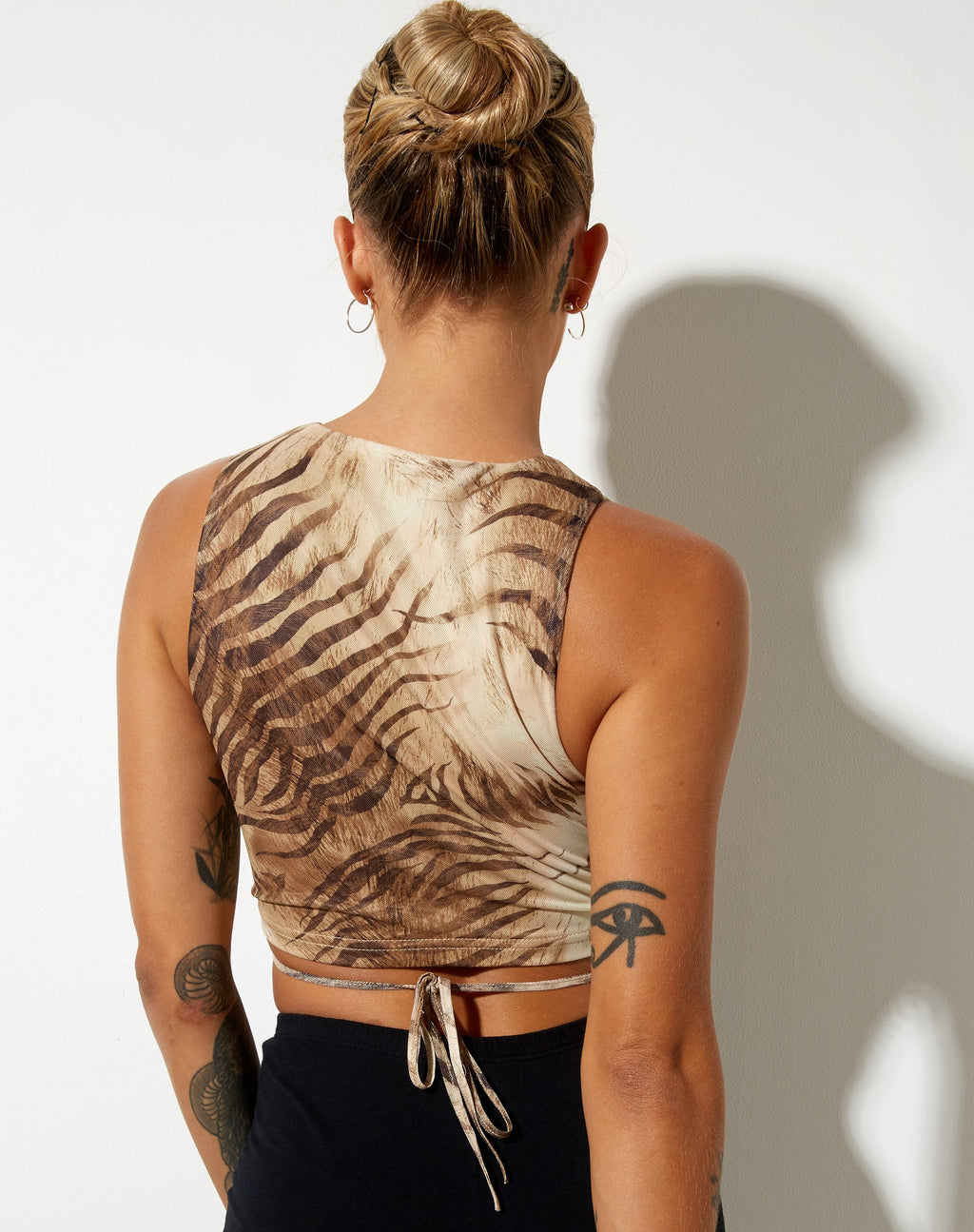 Top Bima in marrone tigrato