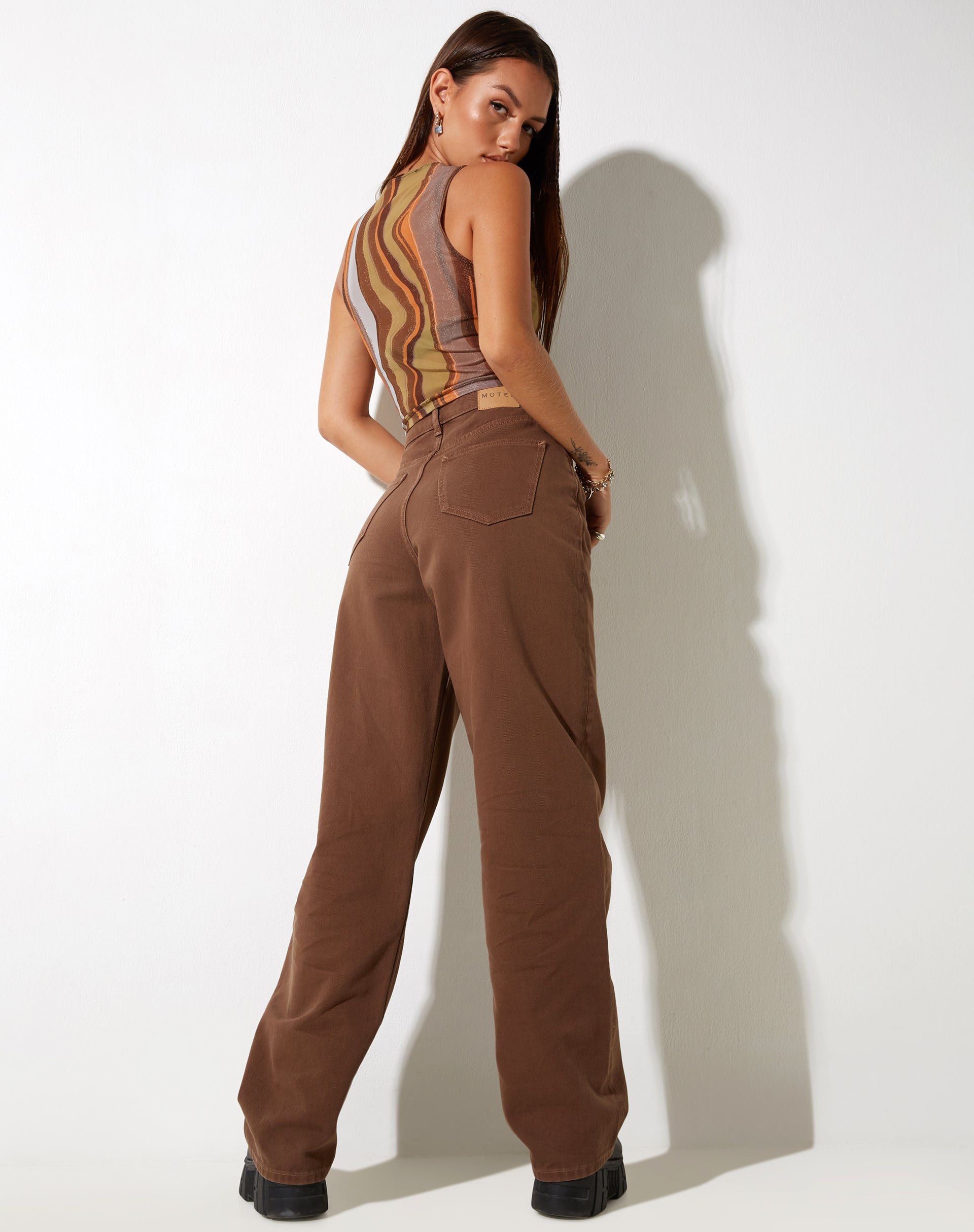 Immagine di MOTEL X IRIS Birka Gilet Top in Earthy Gradient