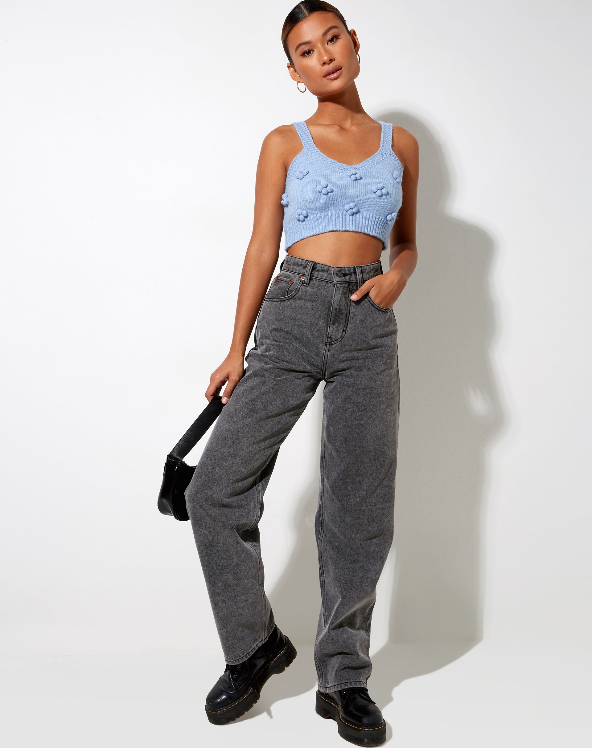 Immagine di Birra Crop Top in blu baby