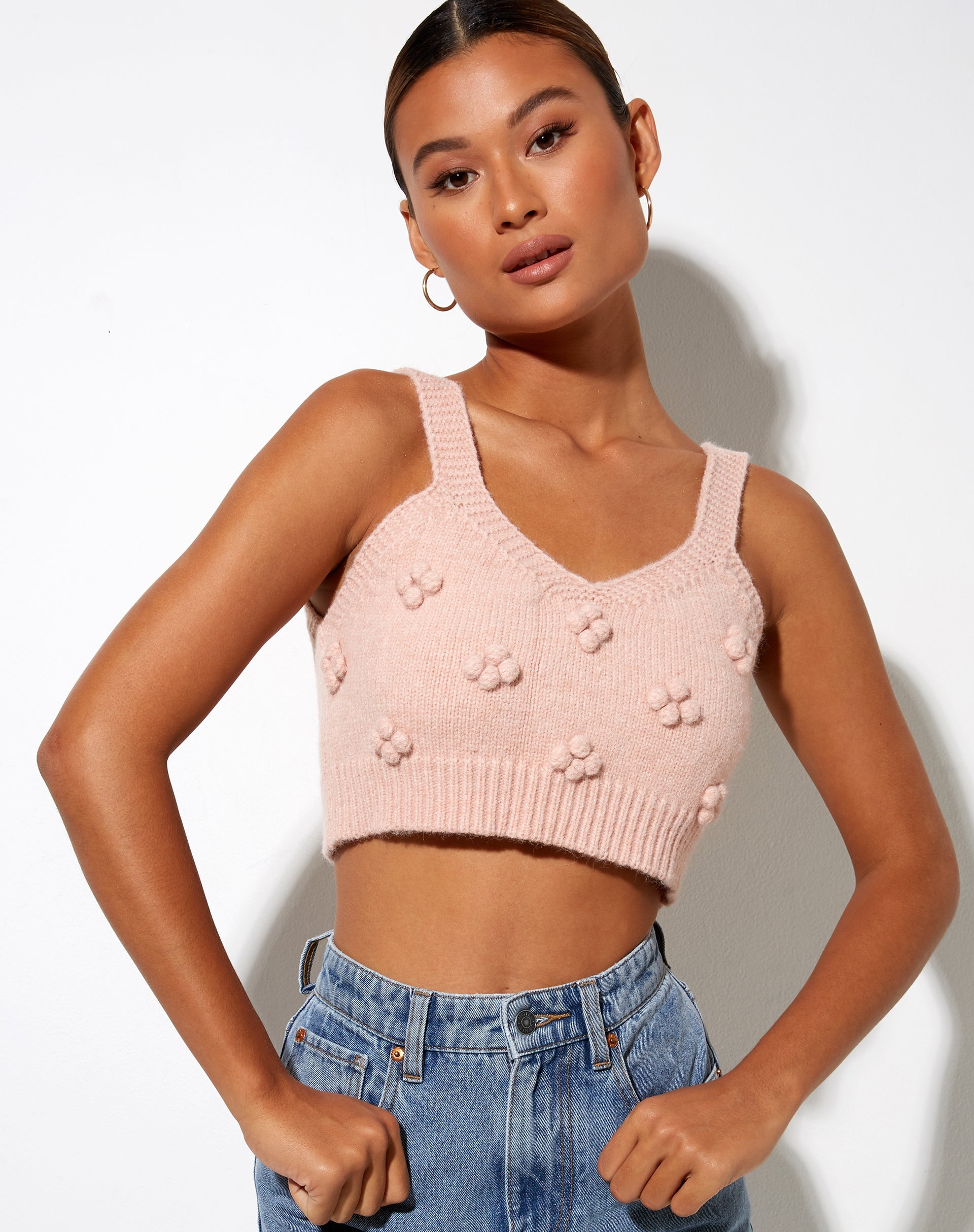 Immagine di Birra Crop Top in rosa tenue
