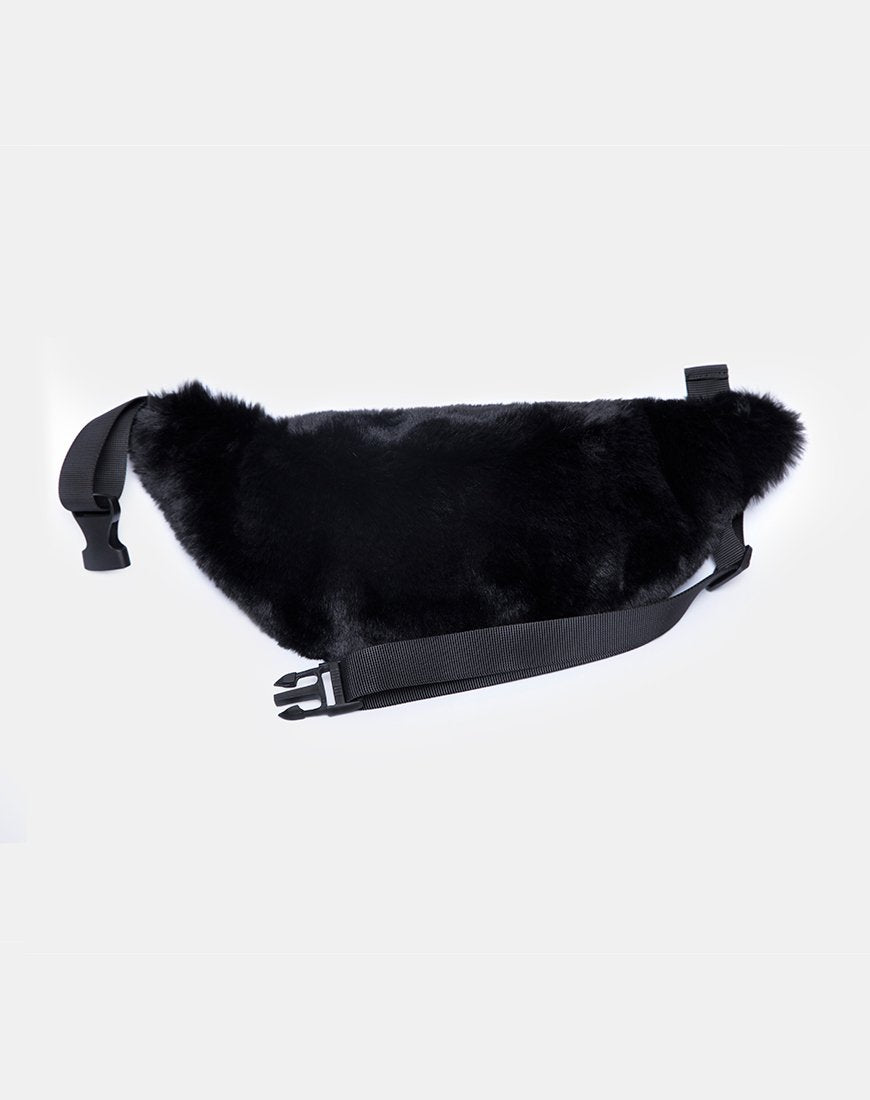 Immagine del marsupio in pelliccia nero