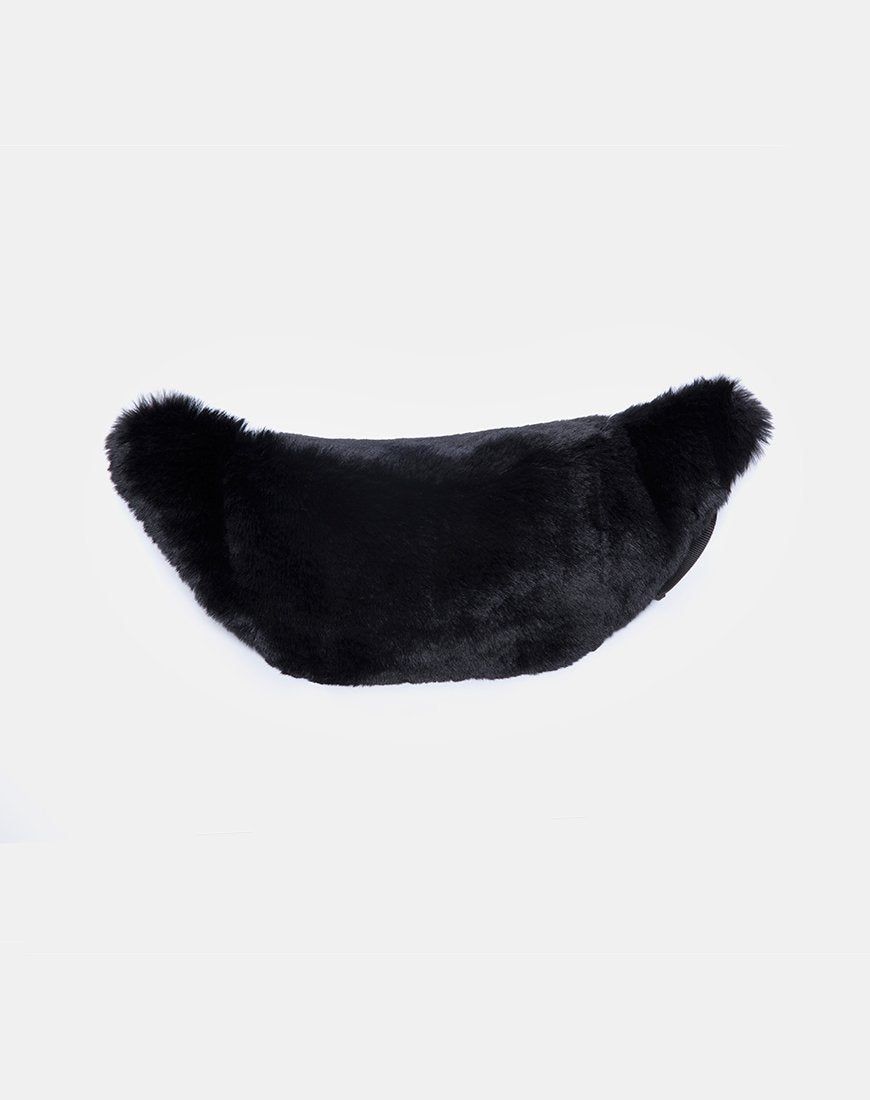 Immagine del marsupio in pelliccia nero
