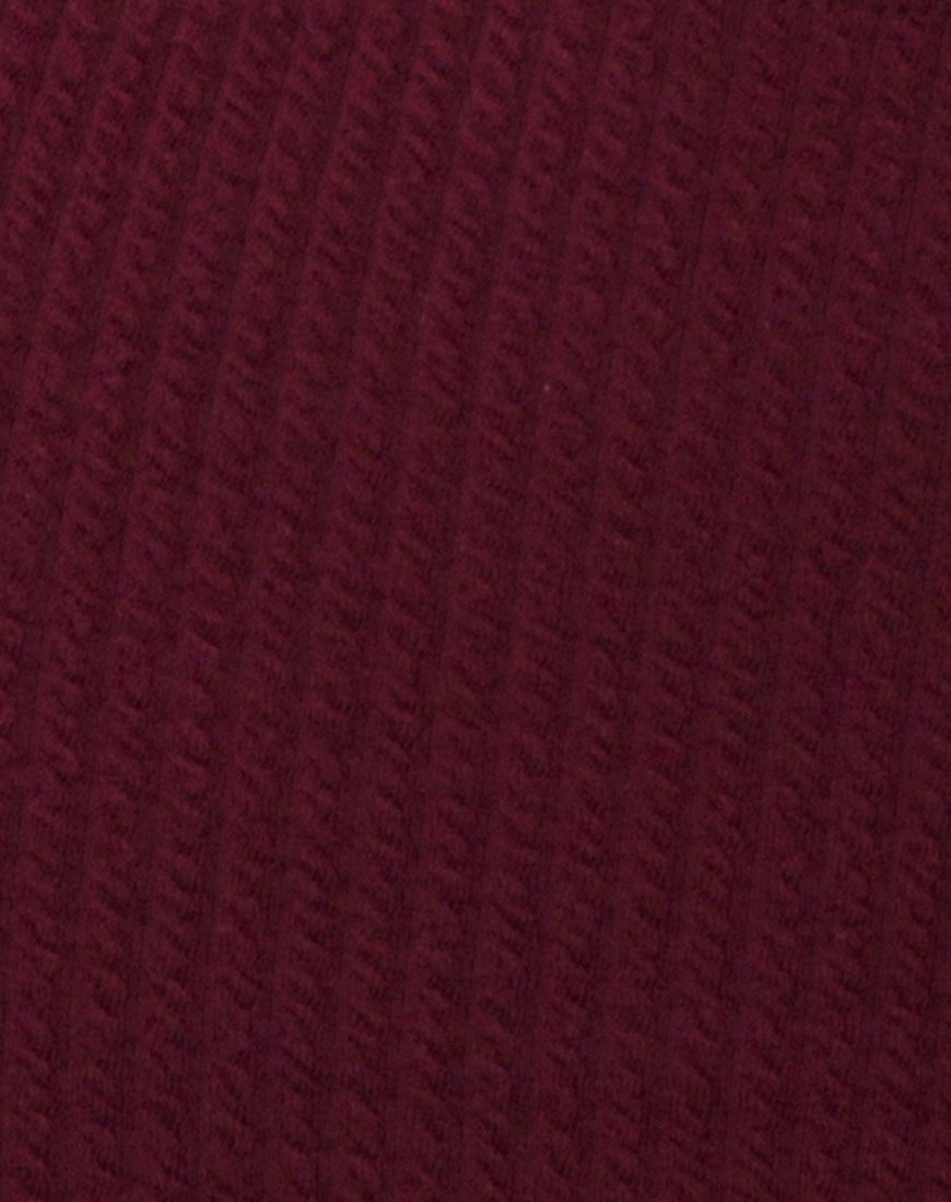 Immagine di Bliss Crop Top in borgogna