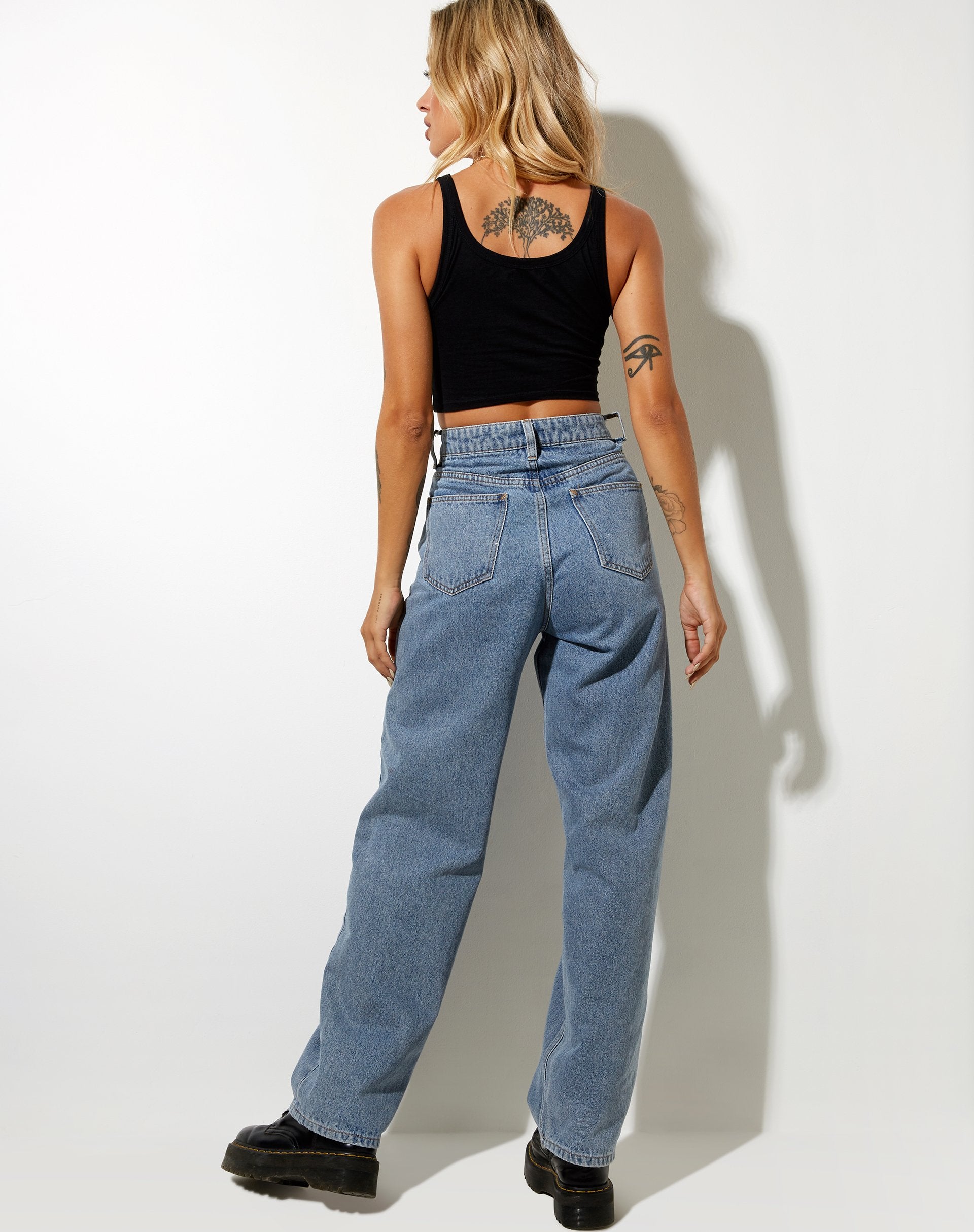 Immagine di Blois Crop Top in lycra nero Paradise Embro