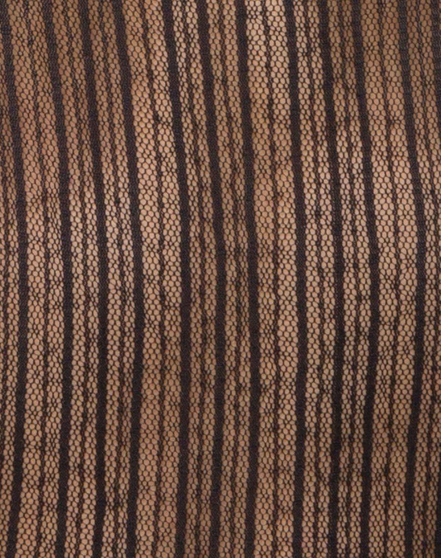 Immagine del corpetto Blondie in maglia a righe nero