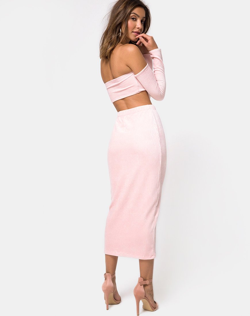 Gonna Bobby Midi in soffice maglia Candy