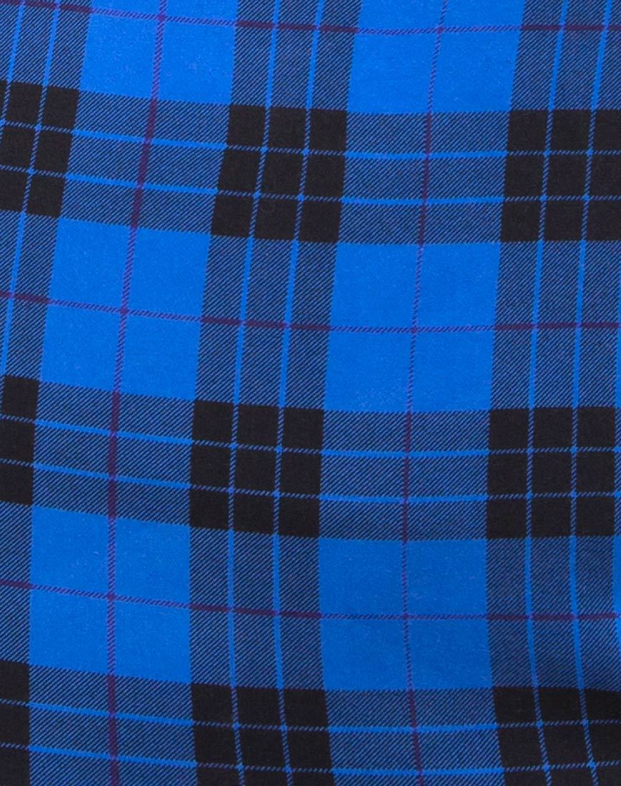 Immagine di Boco Mini Abito in Tartan Blu
