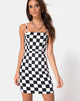 Immagine di Boco Dress in Check Board Medium B/N